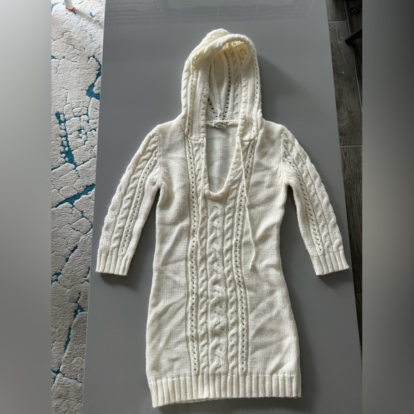 Arizona Cream Quarter Sleeve Sweater Dress - Picture 2 of 2